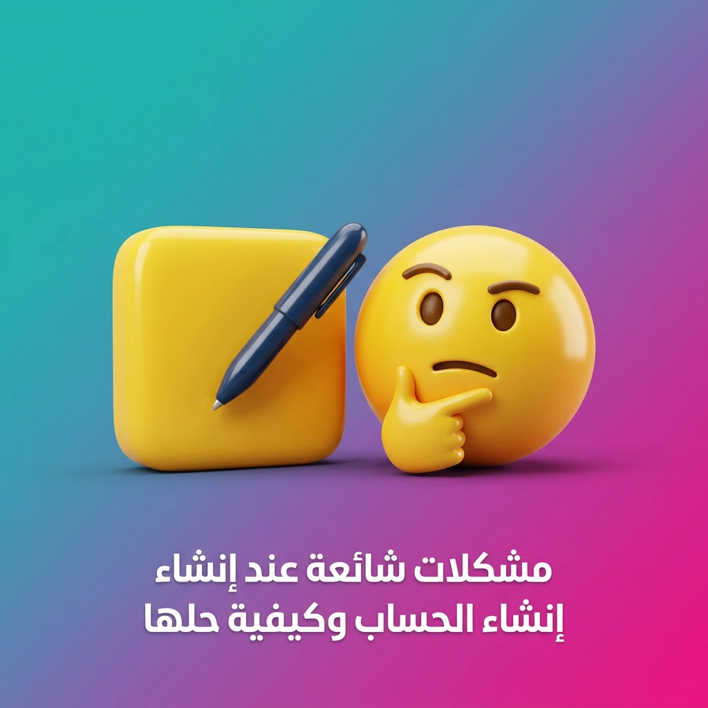 مشكلات شائعة عند إنشاء الحساب وكيفية حلها